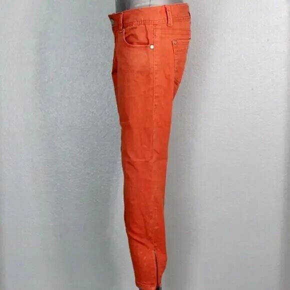 American Rag Skinny Ankle Jeans Burnt Orange Juniors Size 5 - Picture 4 of 10